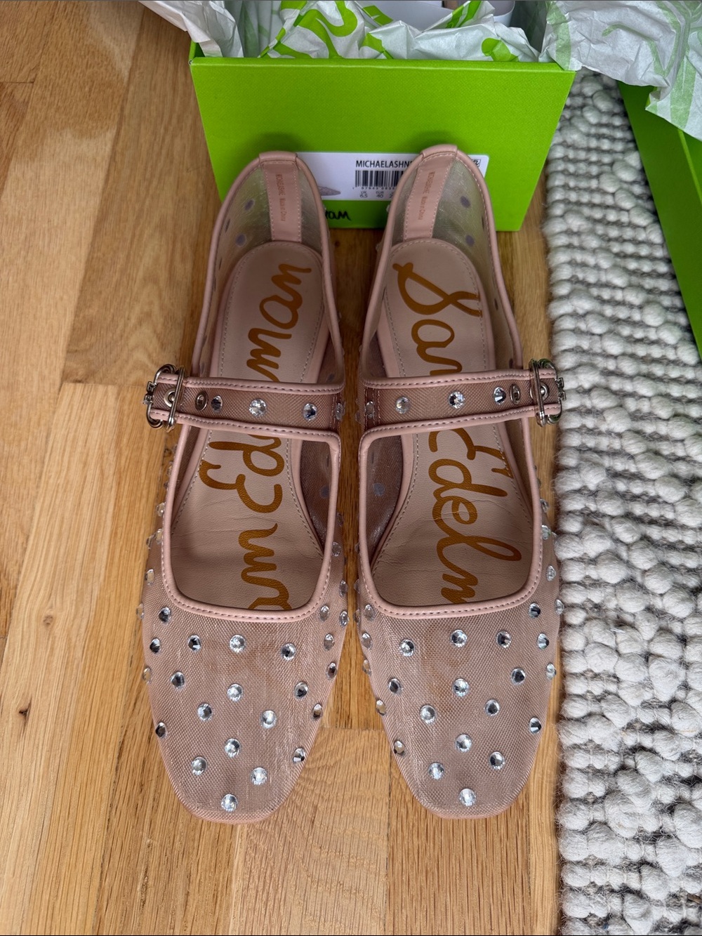Sam Edelman Michaela Studded Mary Jane Flats - Picture 6 of 7